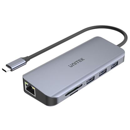 Picture of UNITEK 9-in-1 USB 3.1 Multi-Port Hub with USB-C Connector.