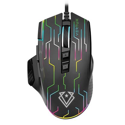 Picture of VERTUX Stellar Tracking 9 Button Wired Gaming Mouse with