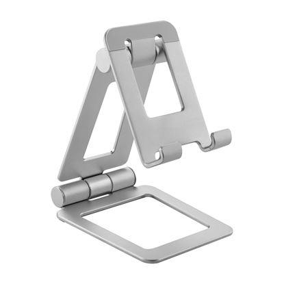 Picture of BRATECK Adjustable Aluminium Stand for Phones & Tablets. Foldable