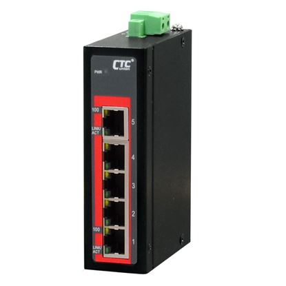 Picture of CTC UNION 5 Port Fast Ethernet Unmanaged Switch.-10C~60C.