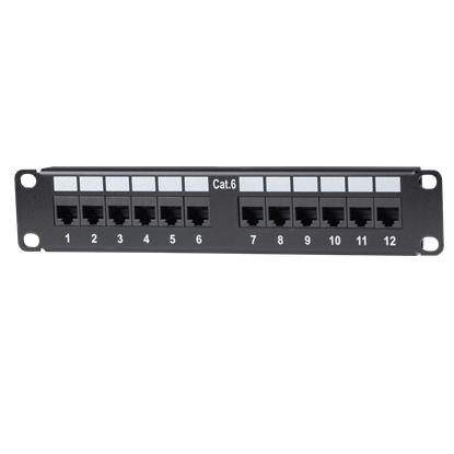 Picture of DYNAMIX 10' 12 Port Cat6 Patch Panel for 10' Cabinet R10 series