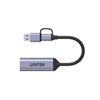 Picture of UNITEK HDMI to USB-C/A Adapter. Supports Resolution up to 4K@30Hz.