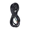 Picture of DYNAMIX 2M 3-Pin Tapon Plug to Bare End, 3 Core 1mm Cable, Black