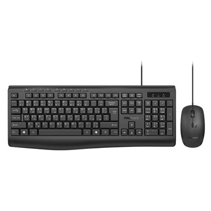 Picture of PROMATE Eronomic Wired Multimedia Keyboard & Mouse.