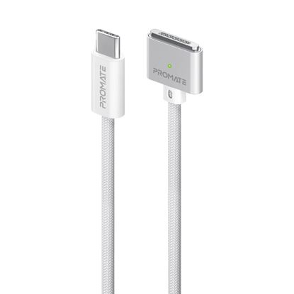 Picture of PROMATE 2M 140W USB-C to MagSafe 3 Charging Cable for MacBook.