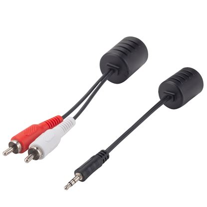 Picture of DYNAMIX Stereo 3.5mm Connector to RJ45 Adapter & 2x RCA Connectors to