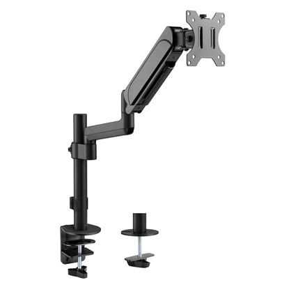 Picture of BRATECK 17"-32" Pole-Mounted Gas Spring Single Monitor Desk Mount