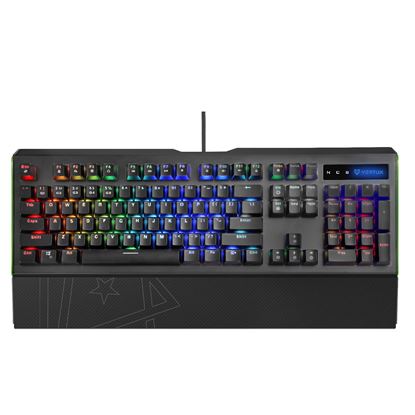Picture of VERTUX Pro Gamer Mechanical Gaming Keyboard with RGB LED Backlight.