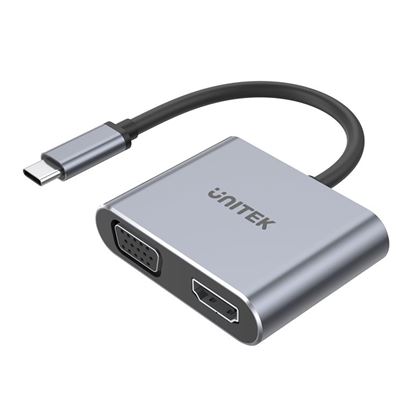 Picture of UNITEK USB-C to HDMI 2.0 & VGA Adapter with MST Dual Monitor