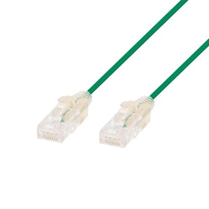 Picture of DYNAMIX 1m Cat6A 10G Green Ultra-Slim Component Level UTP
