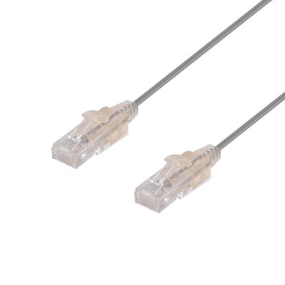 Picture of DYNAMIX 0.75m Cat6A 10G Grey Ultra-Slim Component Level UTP