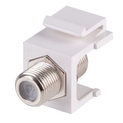 Picture of DYNAMIX F to F Keystone Adapter Female Connectors on the Front and