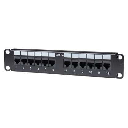 Picture of DYNAMIX 10' 12 Port Cat5e Patch Panel for 10' Cabinet R10 series