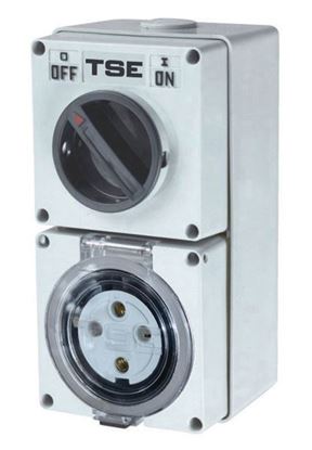 Picture of TRADESAVE Switched Outlet 5 Pin 40A Round, IP66 Stainless
