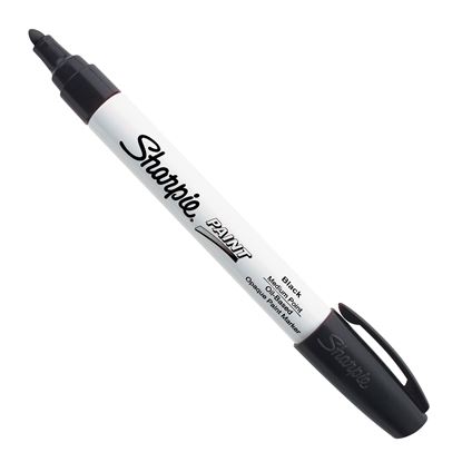 Picture of SHARPIE Paint Oil -Based Medium Point Black  Colour Marker Pens.