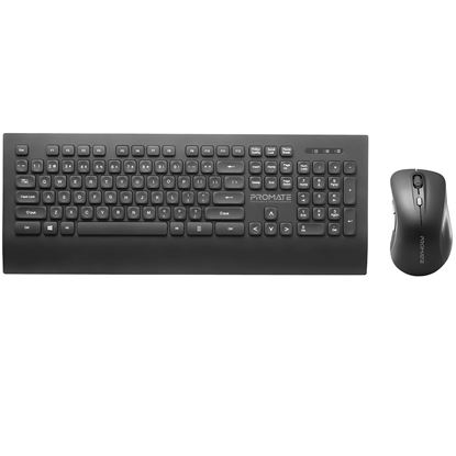 Picture of PROMATE Full Size Wireless Ergonomic Keyboard & Mouse Combo.