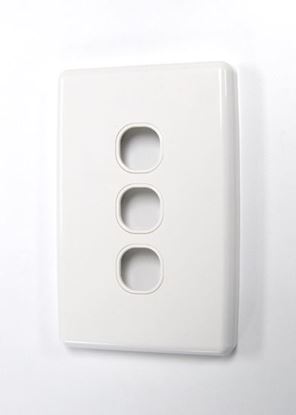 Picture of AMDEX Switch Plate ONLY. 3 Gang WPC Series Wall Face Full Cover