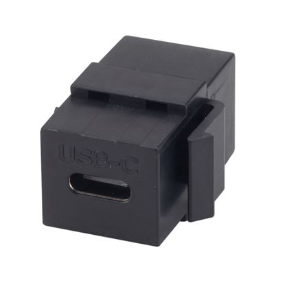 Picture of DYNAMIX USB-C 3.1 Keystone Jack Female to Female Connectors.