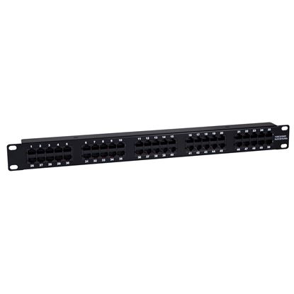 Picture of DYNAMIX 50 Port 19' Voice Rated Patch Panel Unshielded. Cat3 Rated,
