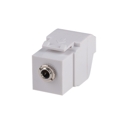 Picture of DYNAMIX Keystone Stereo Socket for HWS range. White Colour.