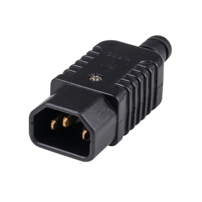 Picture of DYNAMIX Re-wire able IEC Male C14 10A plug. Termination: