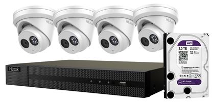 Picture of HILOOK 6MP 4-Channel Surveillance Camera Kit with 3TB HDD.