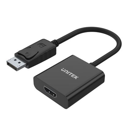 Picture of UNITEK 1080P DisplayPort to HDMI FHD Adapter with 20cm Cable.