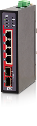 Picture of CTC UNION 4 Port Gigabit + 2x SFP Unmanaged Switch. -40C~+75C.
