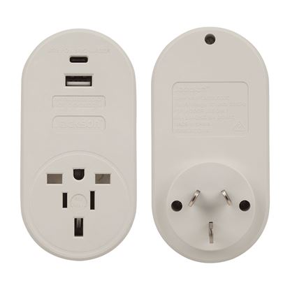 Picture of JACKSON Inbound Travel Adaptor with 1x USB-A and 1x USB-C (2.1A)