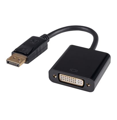 Picture of DYNAMIX 0.2m DisplayPort Male to DVI-D Female Active Converter.