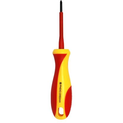 Picture of GOLDTOOL 60mm Electrical Insulated VDE Screwdriver. Tested to 1000