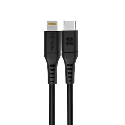 Picture of PROMATE 1.2m 20W PD USB-C to Lightning Charge & Sync Cable.