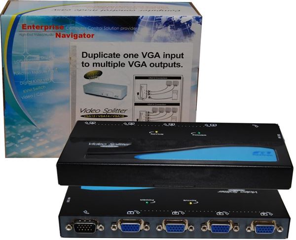 Picture of REXTRON 1 to 4 VGA Monitor Multiplexer 350MHz