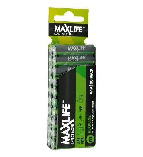 Picture of MAXLIFE AAA Alkaline Battery 20 Pack