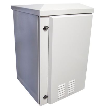Picture of DYNAMIX 9RU Vented Outdoor Wall Mount Cabinet. Ext Dims 611x433x560