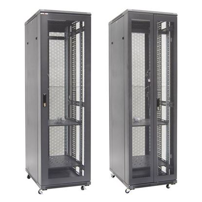 Picture of DYNAMIX 42RU Server Cabinet 1000mm Deep, Front Mesh Door, Rear mesh