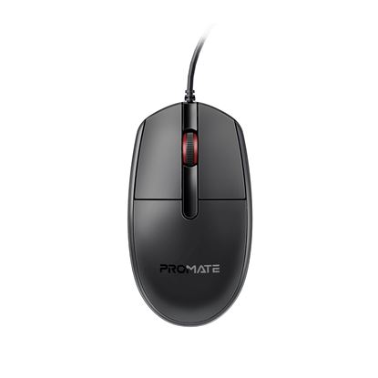 Picture of PROMATE 3-Button Wired Optical Mouse with 1200dpi.