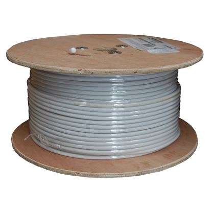 Picture of 152m Roll RG6 Shielded Cable. White 75ohm. 18AWG solid core.