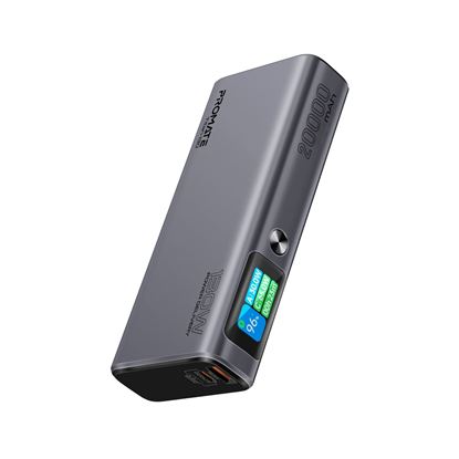 Picture of PROMATE 20000mAh 130W Sleek PD Aliminium Power Bank with LCD