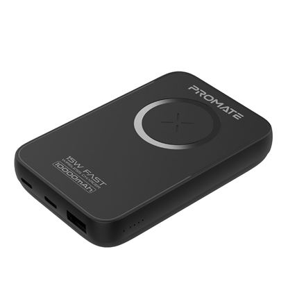 Picture of PROMATE 10000mAh Magnetic Qi 15W Wireless Charging Power Bank