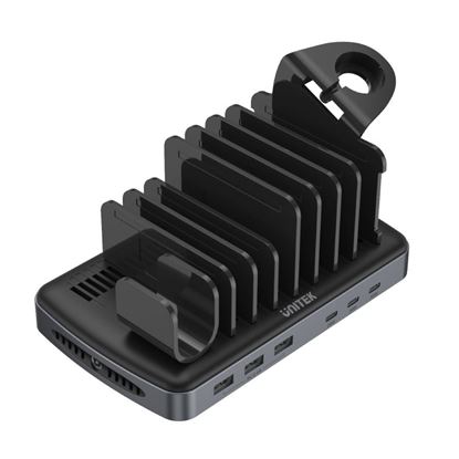 Picture of UNITEK 6-Port USB-C & USB-A Smart Charging Station with 120W Triple