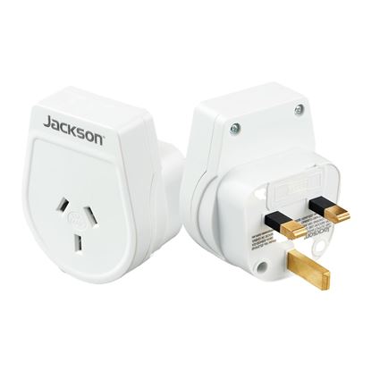 Picture of JACKSON Slim Outbound Travel Adaptor for use in UK/Hong Kong.