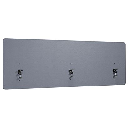Picture of BRATECK 1.8m Desktop Privacy Panel with 3x Heavy-Duty Clamps.