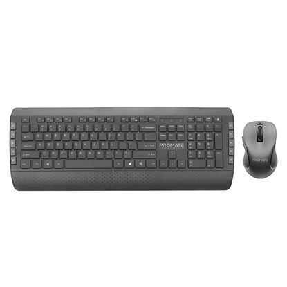 Picture of PROMATE Full Size Wireless Multimedia Keyboard & Mouse Combo.