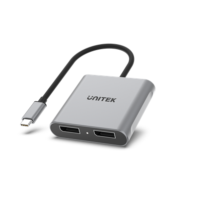 Picture of UNITEK USB-C to Dual DisplayPort 8K Adapter with MST.