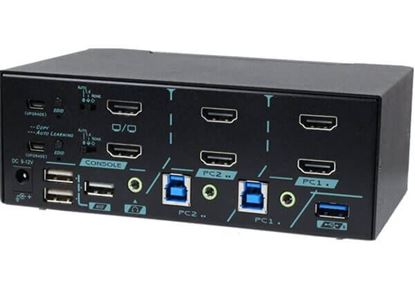 Picture of REXTRON 2 Ports Dual Monitor HDMI KVM Switch With HDCP Engine,