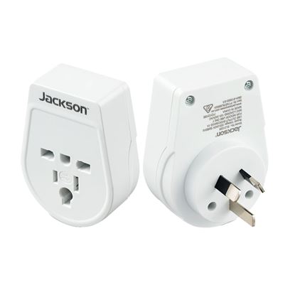 Picture of JACKSON Slim Inbound Travel Adaptor for use in NZ/AUS.