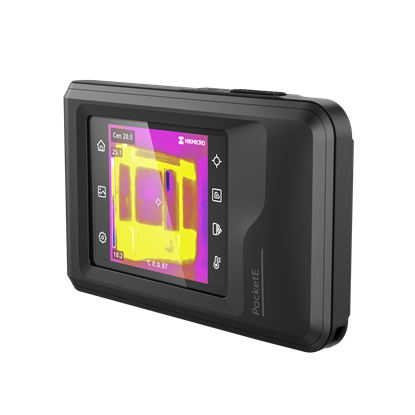 Picture of HIKMICRO PocketE Wi-Fi Thermal Imaging Camera. 3.5" LCD Touch