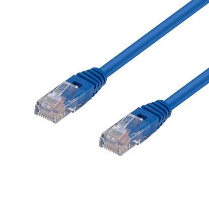 Picture of DYNAMIX 0.3m Cat5e Blue UTP Patch Lead (T568A Specification) 100MHz