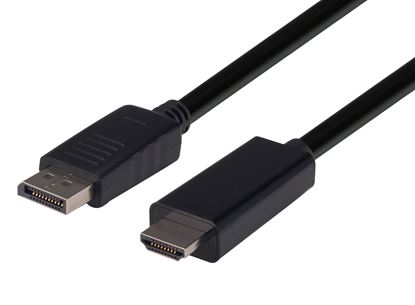 Picture of DYNAMIX 1m DisplayPort Source to HDMI 2.0 Monitor Directional